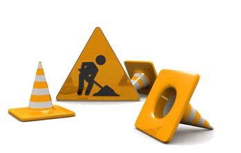 Baustelle im Aufbau